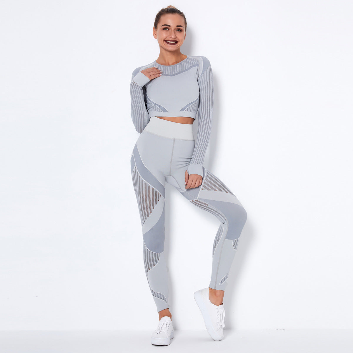 Seamless Yoga Long Sleeve Suit - Canopus Stores