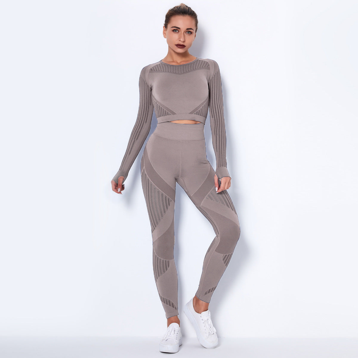 Seamless Yoga Long Sleeve Suit - Canopus Stores