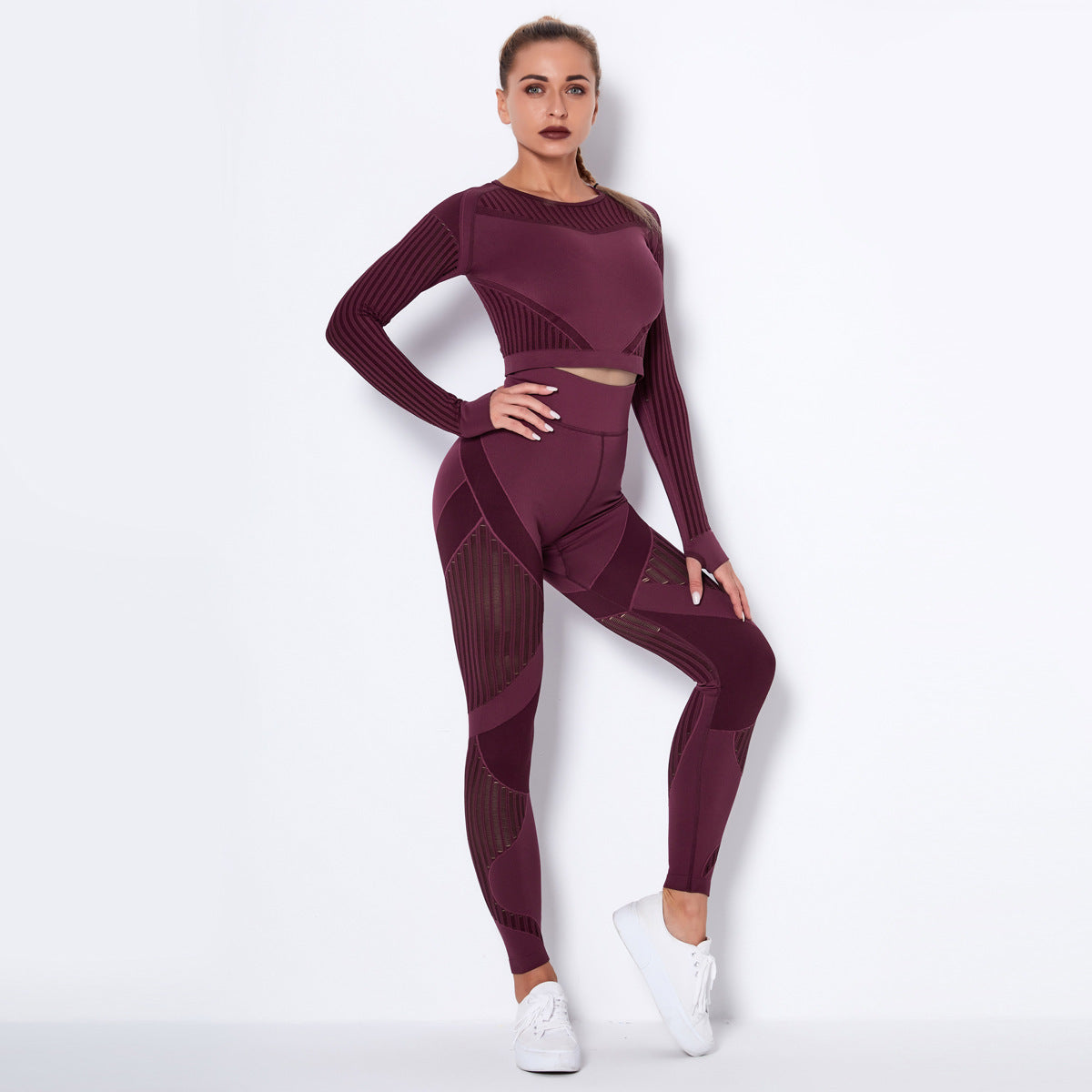 Seamless Yoga Long Sleeve Suit - Canopus Stores