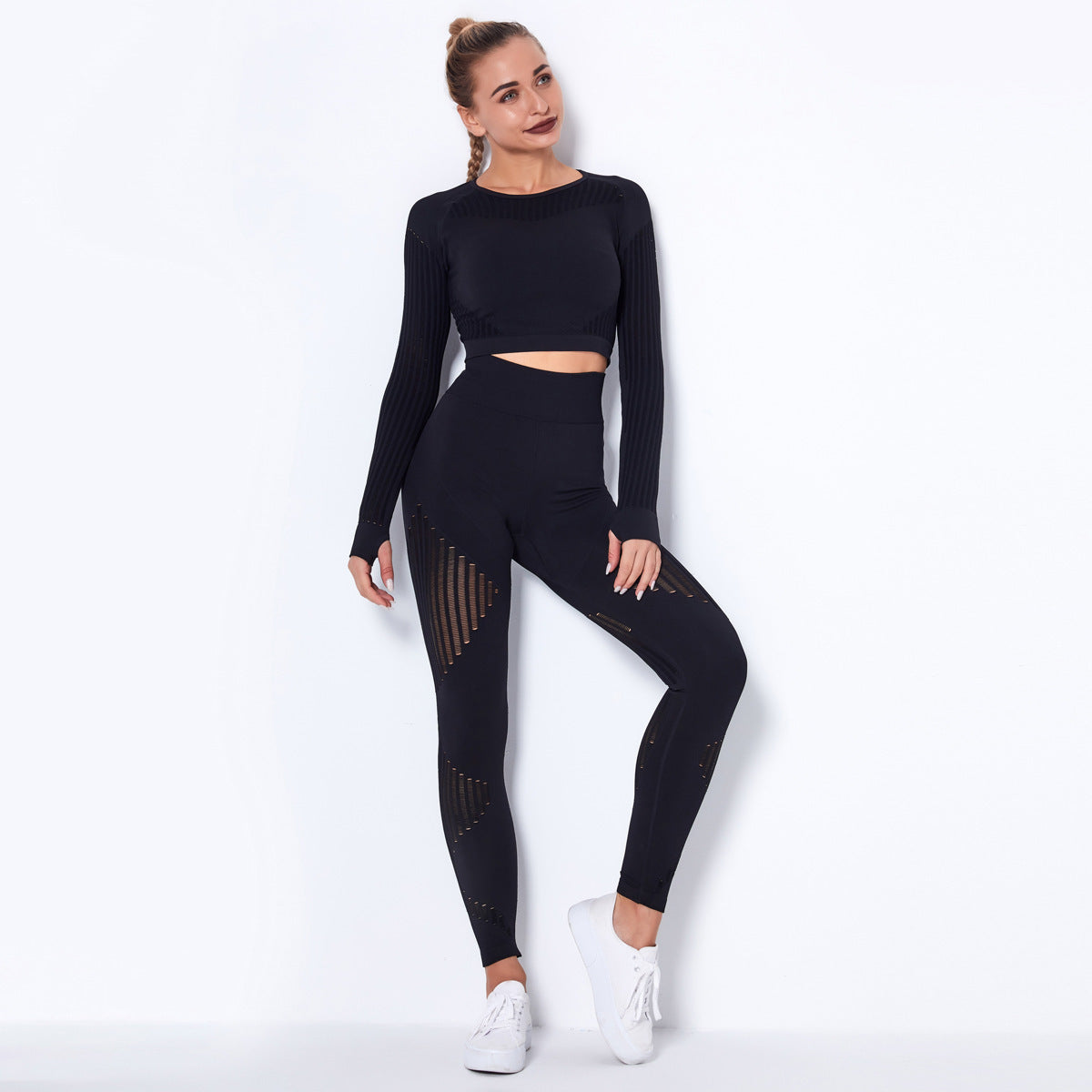 Seamless Yoga Long Sleeve Suit - Canopus Stores