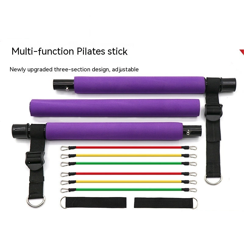 Multifunctional Pilates Bar & Elastic Rope Yoga Trainer - Canopus Stores